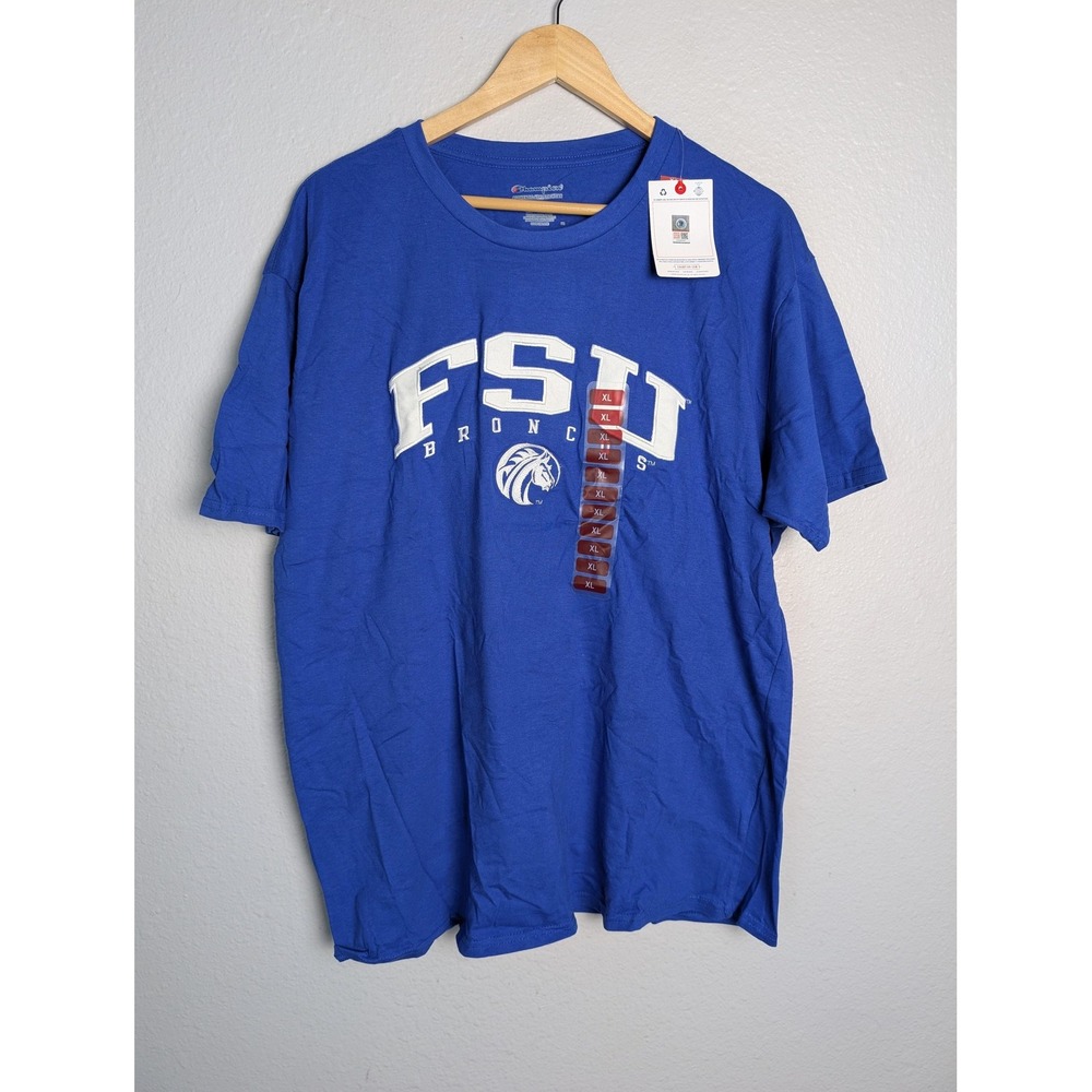 Fayetteville State Broncos Shirt Mens XL Blue NCAA Football‎ Champion Tee 340